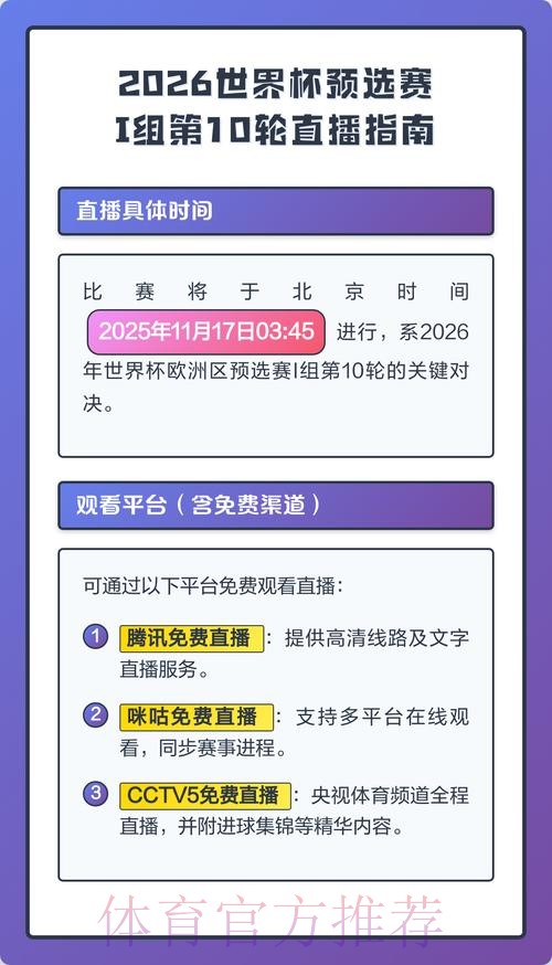 2026世界杯在线观看全攻略：最新直播平台推荐